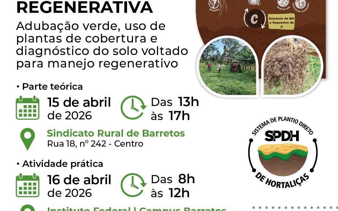 A Casa da Agricultura de Barretos, em parceria com a Secretaria Municipal de Agricultura, Meio Ambiente e Sustentabilidade e Sindicato Rural do Vale do Rio Grande